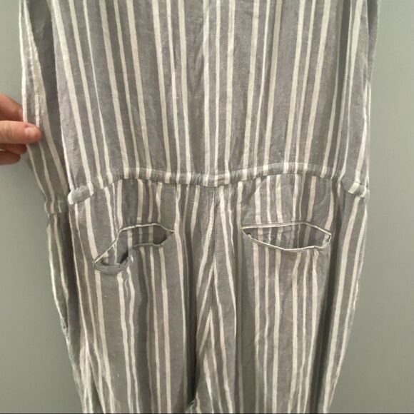 Rails Brooklyn Caldas Stripe Linen Blend Jumpsuit M - Picture 7 of 11